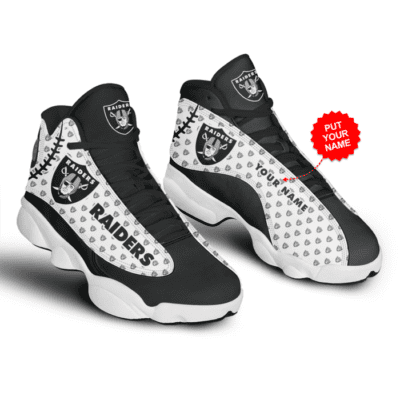 Las Vegas Raiders Air Jordan 13 Custom Sneakers For Fans JD13387 1