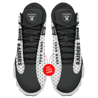 Las Vegas Raiders Air Jordan 13 Custom Sneakers For Fans JD13387 2
