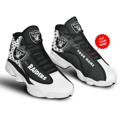 Las Vegas Raiders Air Jordan 13 Custom Sneakers For Fans JD13388 5