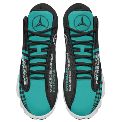 Mercedes-Amg Petronas F1 Air Jordan 13 Custom Sneakers For Fans JD13009 2 Mercedes Amg Petronas F1 Air Jordan 13 Custom Sneakers For Fans JD13009 2