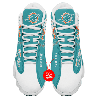 Miami Dolphins Air Jordan 13 Custom Sneakers For Fans JD13260 2