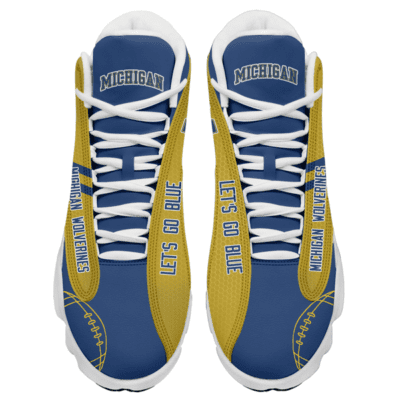 Michigan Wolverines Air Jordan 13 Custom Sneakers For Fans JD13139 2