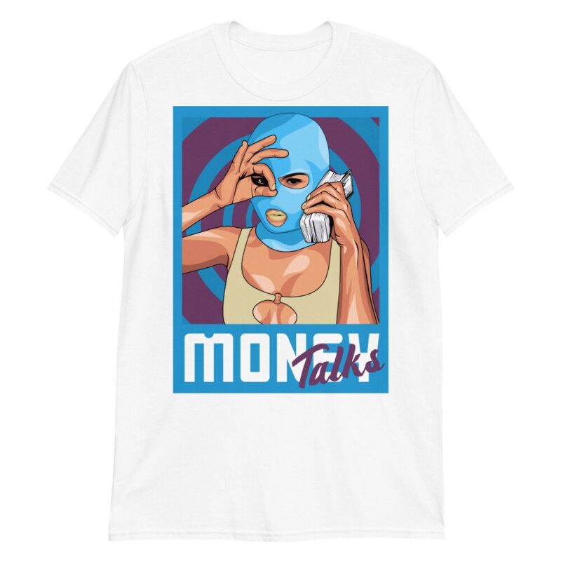 Money Talks T Shirt Made For Dunk Low Undefeated 5 On It Dunk vs. AF1 2