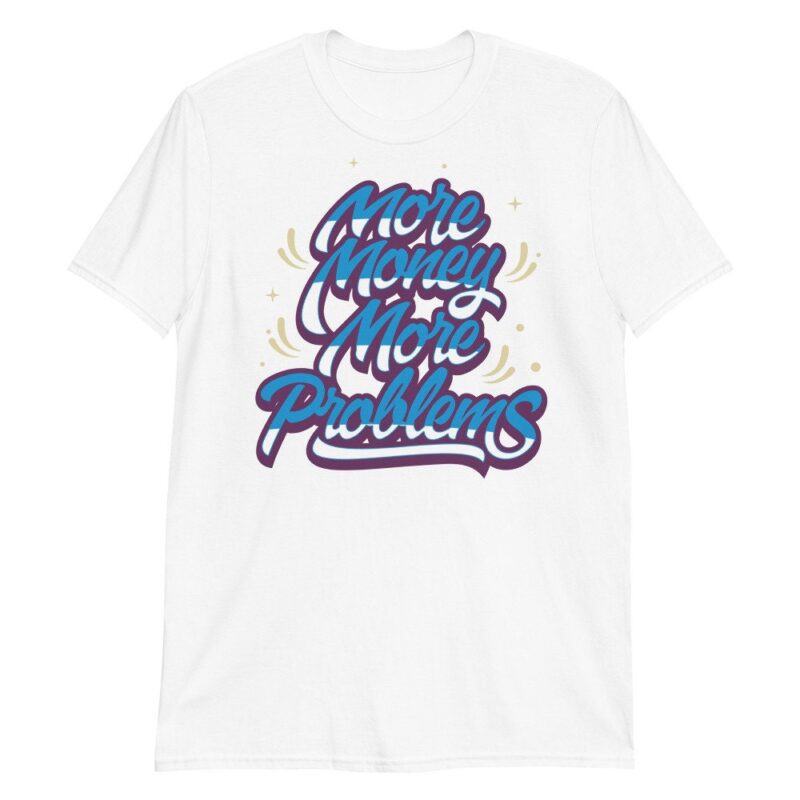 More Money More Problems T Shirt Made For Dunk Low Undefeated 5 On It Dunk vs. AF1 Tee 2
