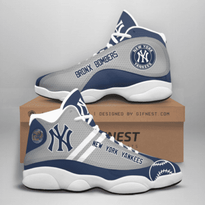 New York Yankees Air Jordan 13 Custom Sneakers For Fans JD13076