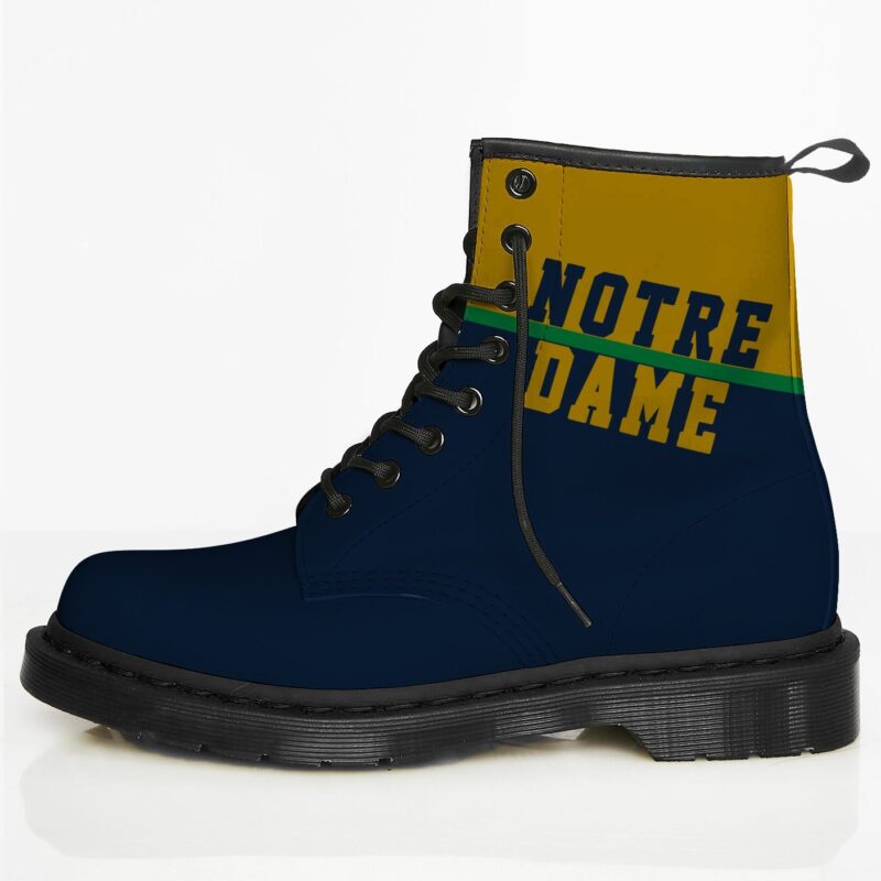 Notre Dame Custom Leather Boots For Fans 1