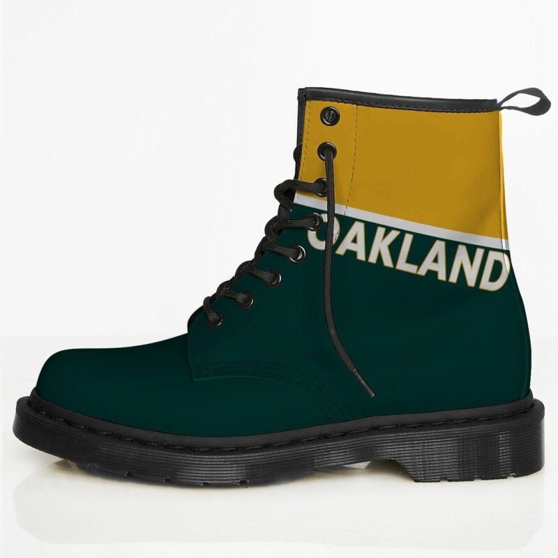 Oakland Custom Leather Boots For Fans 1