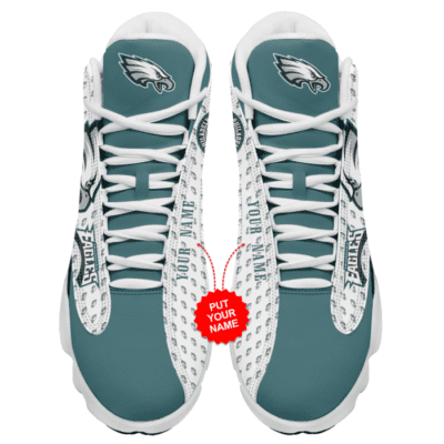 Philadelphia Eagles Air Jordan 13 Custom Sneakers For Fans JD13220 2