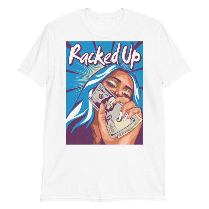Racked Up T Shirt Made For Dunk Low Undefeated 5 On It Dunk vs. AF1 2
