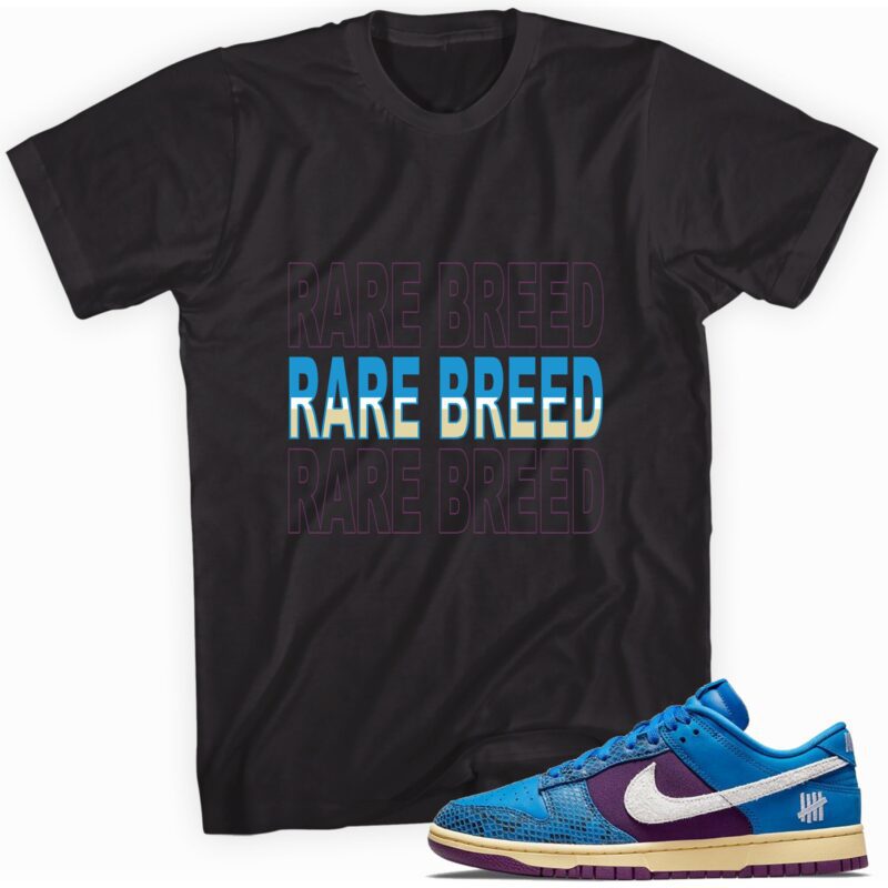 Rare Breed T Shirt Made For Dunk Low Undefeated 5 On It Dunk vs. AF1 1