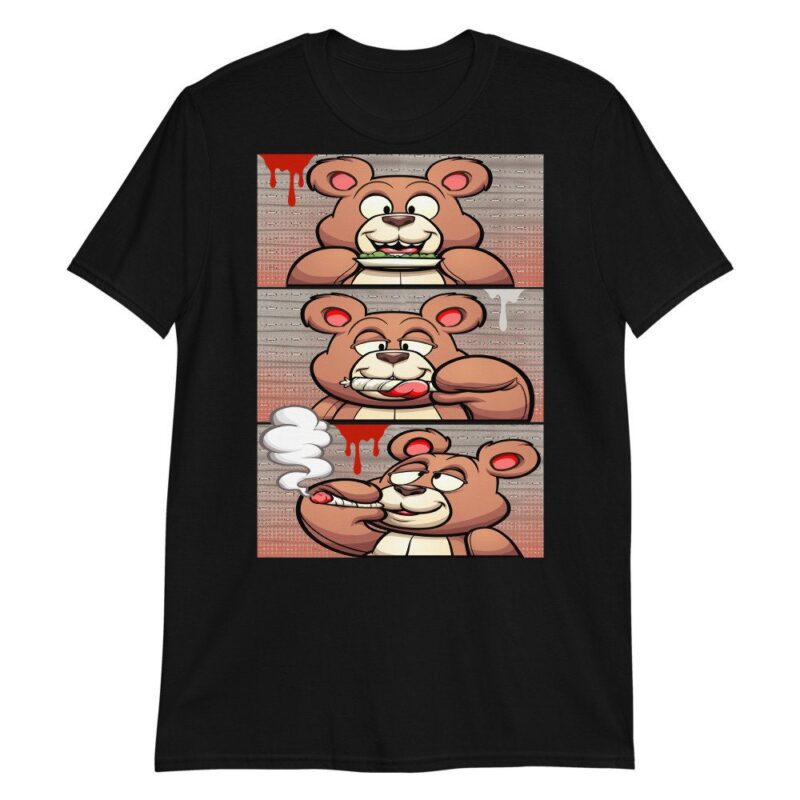 Roll It Lick It Smoke It Bear Sneaker T Shirt Made for Jordan 14 Retro Low Clot X Terracotta Matching Outfits 2