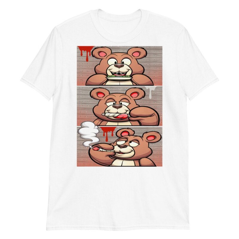 Roll It Lick It Smoke It Bear Sneaker T Shirt Made for Jordan 14 Retro Low Clot X Terracotta Matching Outfits 3