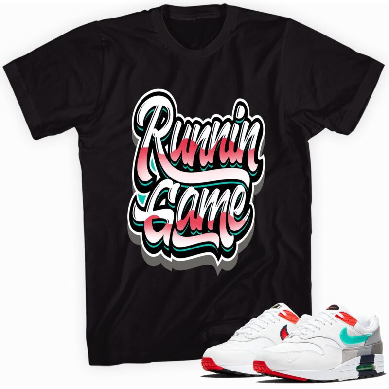 Runnin Game Sneaker Shirt Made to Match Air Max 1 Evolution of Icons 1