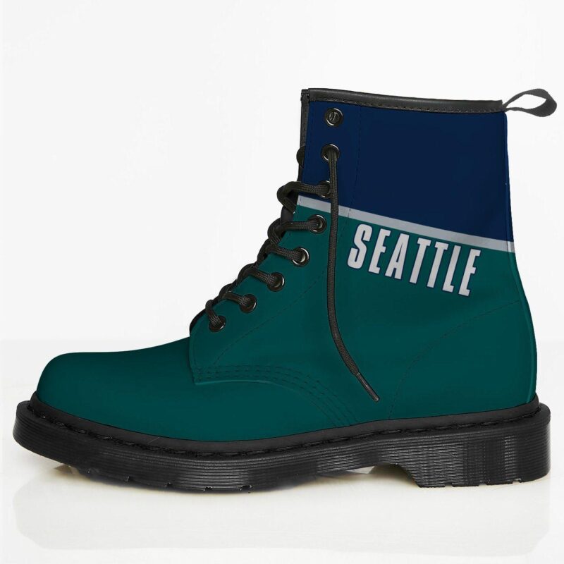 Seattle Custom Leather Boots For Fans 1
