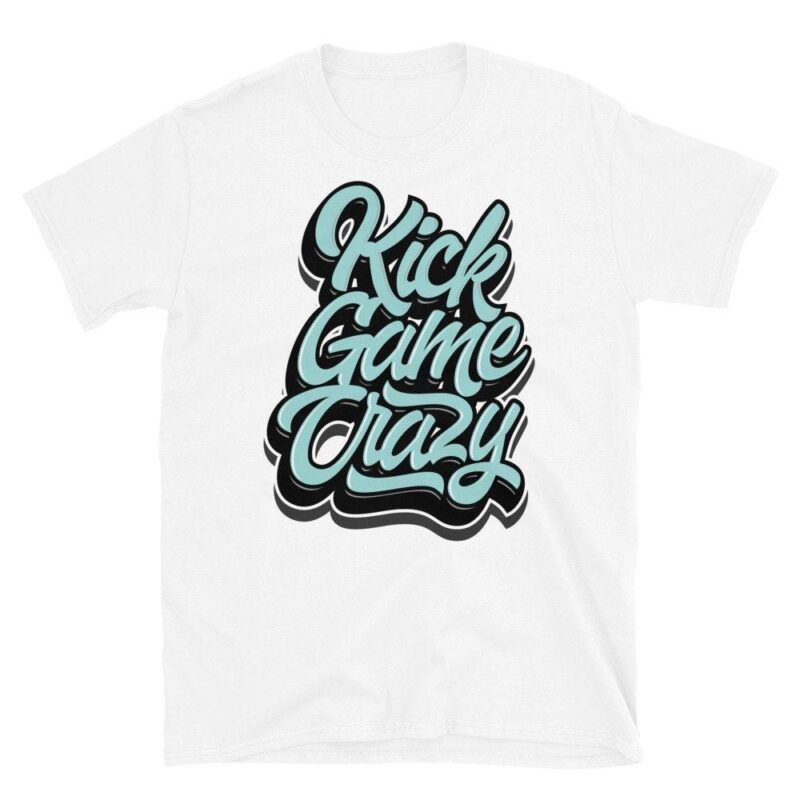 White T Shirt Kick Game Made to Match Air VaporMax 3 FlyKnit WhiteAurora GreenBlack Matching Outfits 1