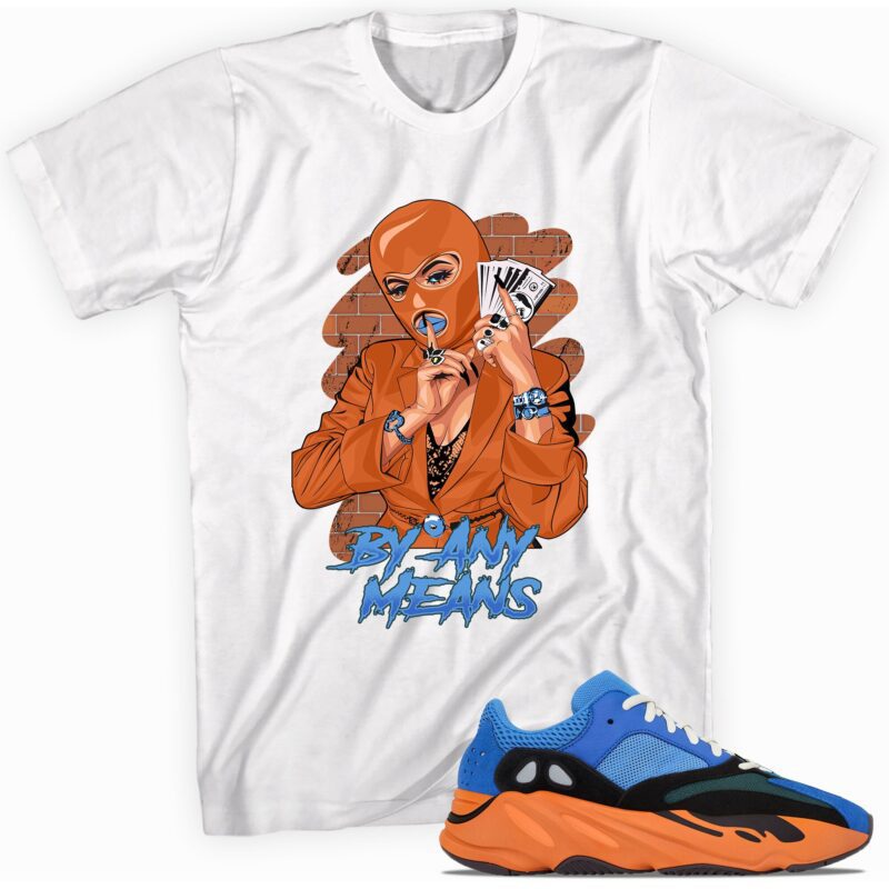 Yeezy Boost 700 Bright Blue T Shirt By Any Means Matching Outfits 1