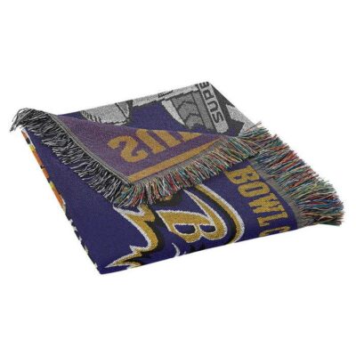 Baltimore Ravens NFL Commemorative Woven Tapestry Throw Blanket 2