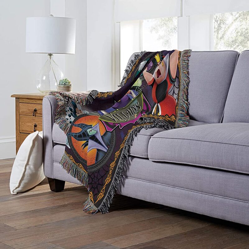Disney Pixar Villains Vile Villains Woven Tapestry Throw Blanket 4