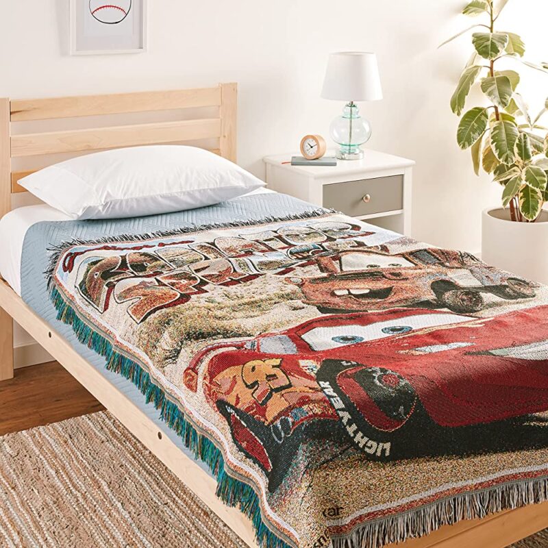 Disney Pixars Cars Greetings From Radiator Springs Woven Tapestry Throw Blanket 4
