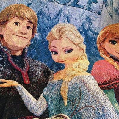 Disneys Frozen Frozen Fun Woven Tapestry Throw Blanket 3