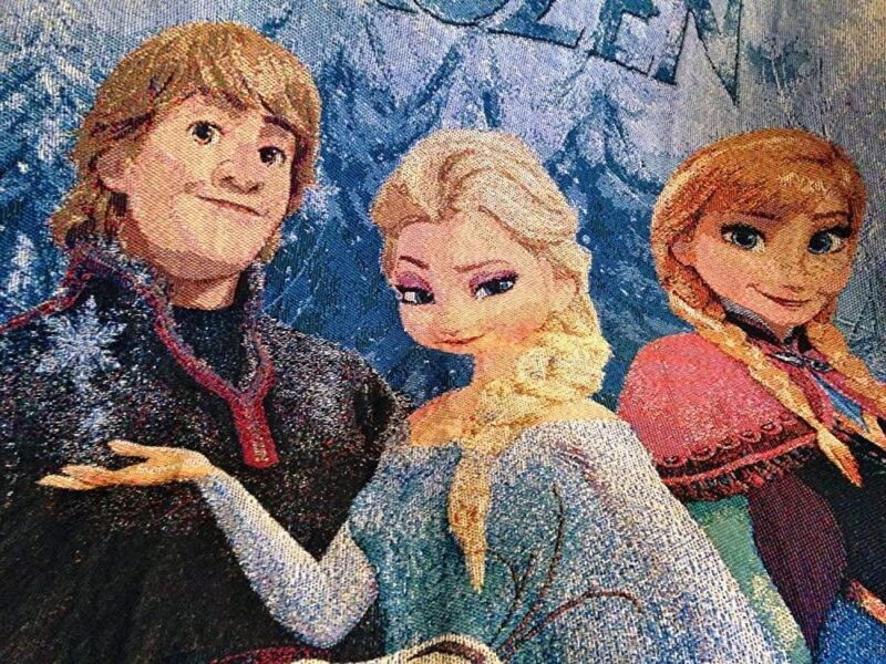 Disneys Frozen Frozen Fun Woven Tapestry Throw Blanket 3