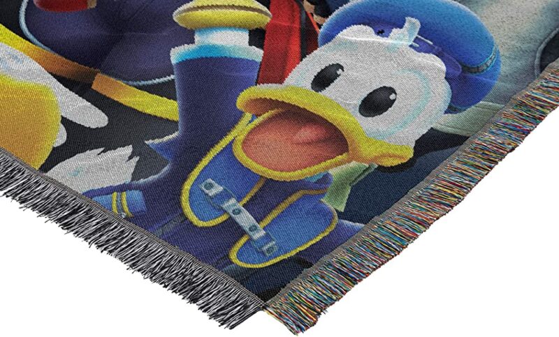 Disneys Kingdom Hearts Ready For The Road Woven Tapestry Throw Blanket 2