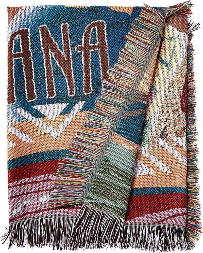 Disneys Moana Island Girl Woven Tapestry Throw Blanket 1