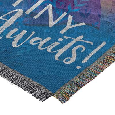 Frozen 2 Destiny Awaits Woven Tapestry Throw Blanket 2
