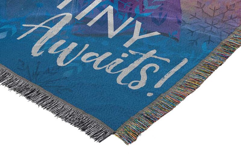 Frozen 2 Destiny Awaits Woven Tapestry Throw Blanket 2