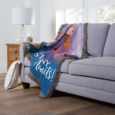 Frozen 2 Destiny Awaits Woven Tapestry Throw Blanket 3