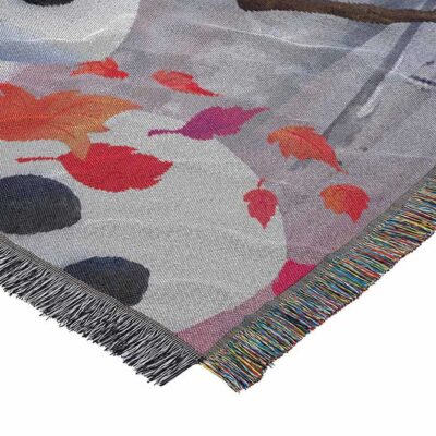 Frozen 2 In The Leaves Woven Tapestry Throw Blanket 2