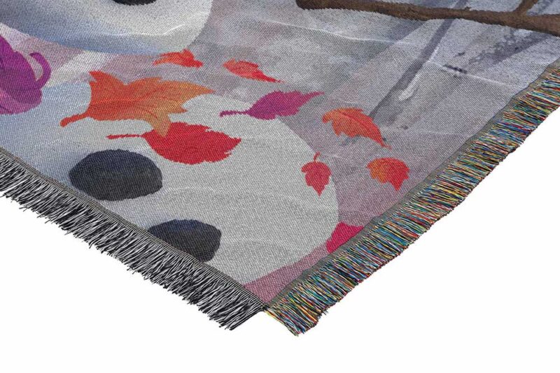 Frozen 2 In The Leaves Woven Tapestry Throw Blanket 2