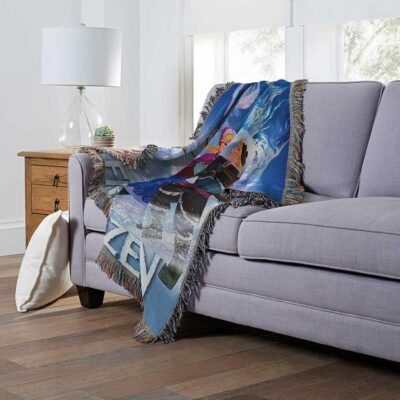 Frozen Storybook Woven Tapestry Throw Blanket 4