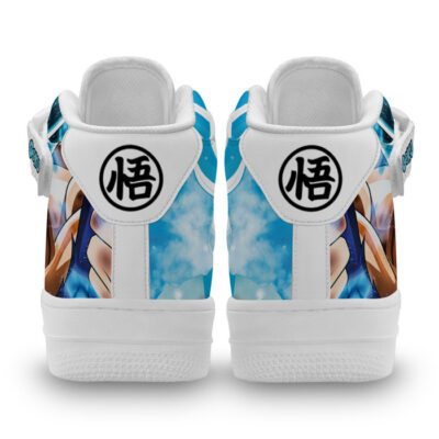 Goku Blue Sneakers Air Mid Custom Dragon Ball Anime Shoes for Otaku 2