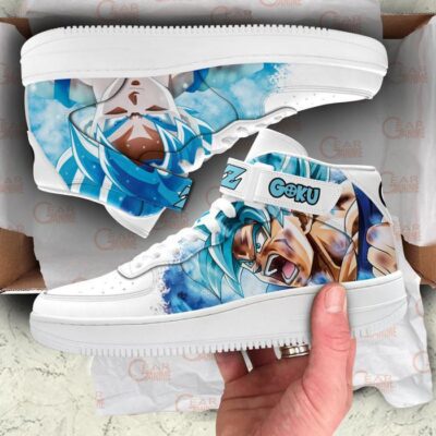 Goku Blue Sneakers Air Mid Custom Dragon Ball Anime Shoes for Otaku 3