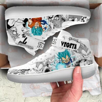 Goku Blue and Vegeta Blue Sneakers Air Mid Dragon Ball Shoes Mix Manga 3 Goku Blue and Vegeta Blue Sneakers Air Mid Dragon Ball Shoes Mix Manga 3