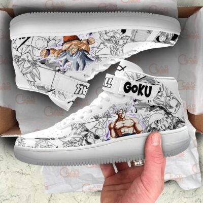 Goku Ultra Instinct Sneakers Air Mid Dragon Ball Anime Shoes Mix Manga 3 Goku Ultra Instinct Sneakers Air Mid Dragon Ball Anime Shoes Mix Manga 3