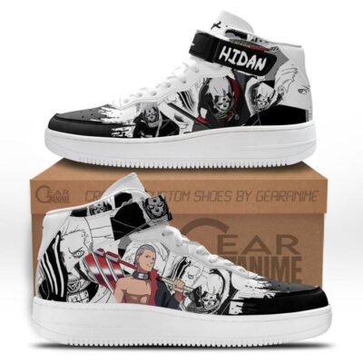 Hidan Sneakers Air Mid Custom Anime Shoes Mix Manga for Otaku