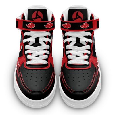 Itachi Uchiha Sneakers Air Mid Custom Akatsuki Anime Shoes for Otaku 1