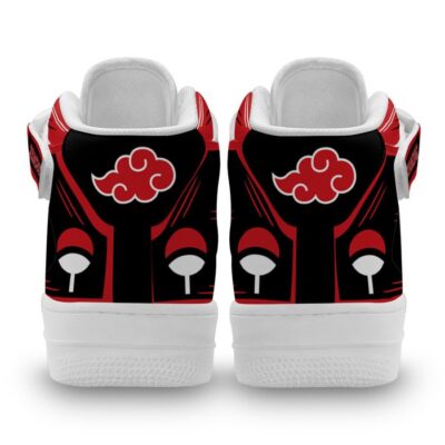 Itachi Uchiha Sneakers Air Mid Custom Akatsuki Anime Shoes for Otaku 2