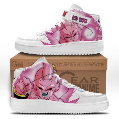 Kid Buu Sneakers Air Mid Custom Dragon Ball Anime Shoes for Otaku