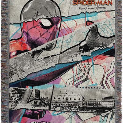 Marvel Spider-Man Far From Home Da Casa Woven Tapestry Throw Blanket