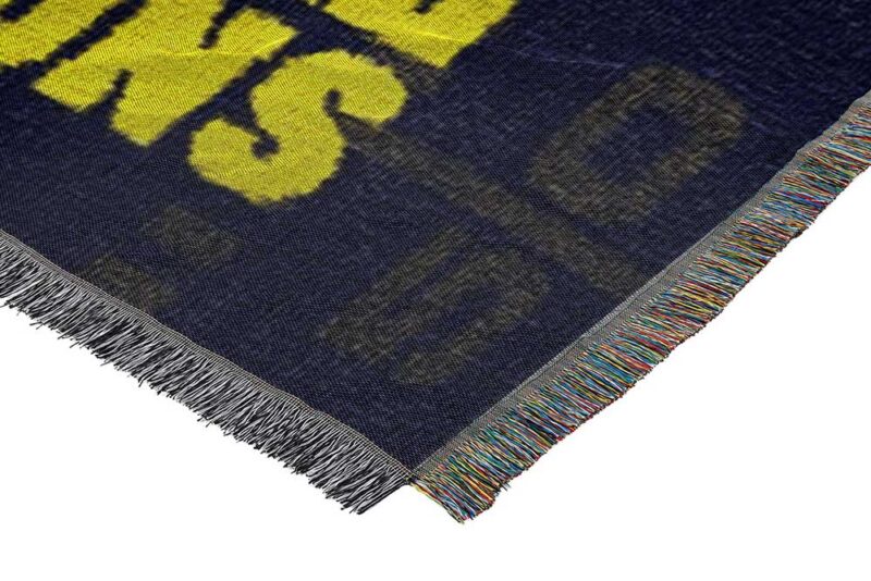 Michigan Wolverines Commemorative Woven Tapestry Throw Blanket 2