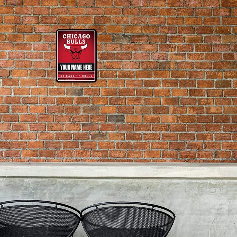 NBA Chicago Bulls Personalized Custom Metal Parking Sign Wall Decor Indoor Ourdoor 1