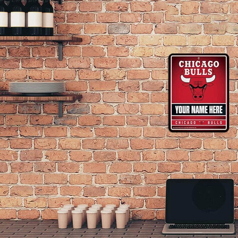 NBA Chicago Bulls Personalized Custom Metal Parking Sign Wall Decor Indoor Ourdoor 2