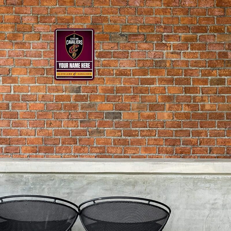 NBA Cleveland Cavaliers Personalized Custom Metal Parking Sign Wall Decor Indoor Ourdoor 1
