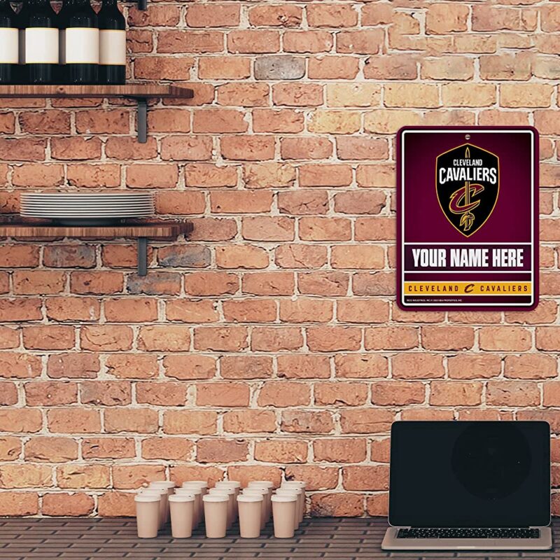 NBA Cleveland Cavaliers Personalized Custom Metal Parking Sign Wall Decor Indoor Ourdoor 2