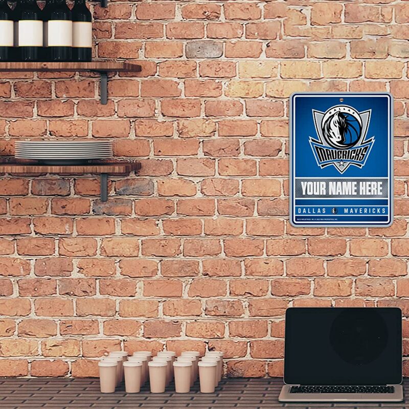 NBA Dallas Mavericks Personalized Custom Metal Parking Sign Wall Decor Indoor Ourdoor 2