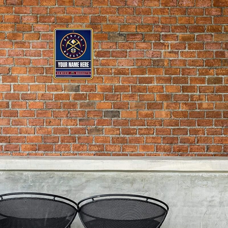 NBA Denver Nuggets Personalized Custom Metal Parking Sign Wall Decor Indoor Ourdoor 1
