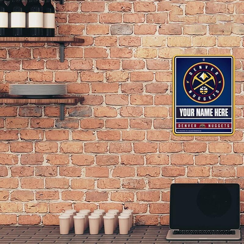 NBA Denver Nuggets Personalized Custom Metal Parking Sign Wall Decor Indoor Ourdoor 2